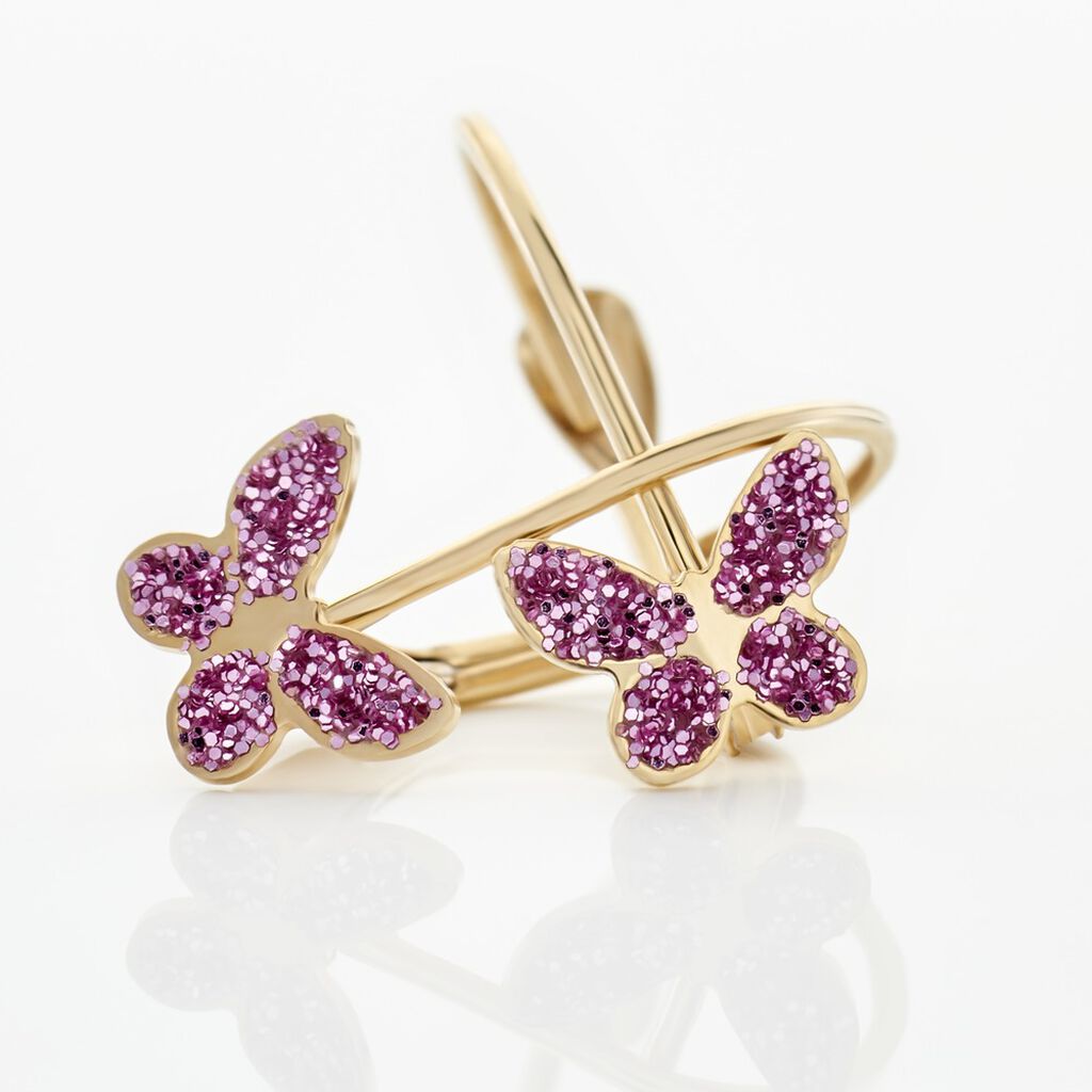 Boucles D'oreilles Pendantes Or Jaune Alyssia - Boucles d'oreilles pendantes Enfant | Histoire d’Or
