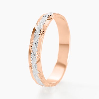 Alliance Clotilde Demi Jonc Classique Or Bicolore