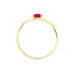 Bague Emotion Or Jaune Rubis Diamant - Bagues avec pierre Femme | Histoire d’Or