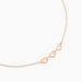 Collier Trinity Argent Rose - Ras de cou Femme | Histoire d’Or