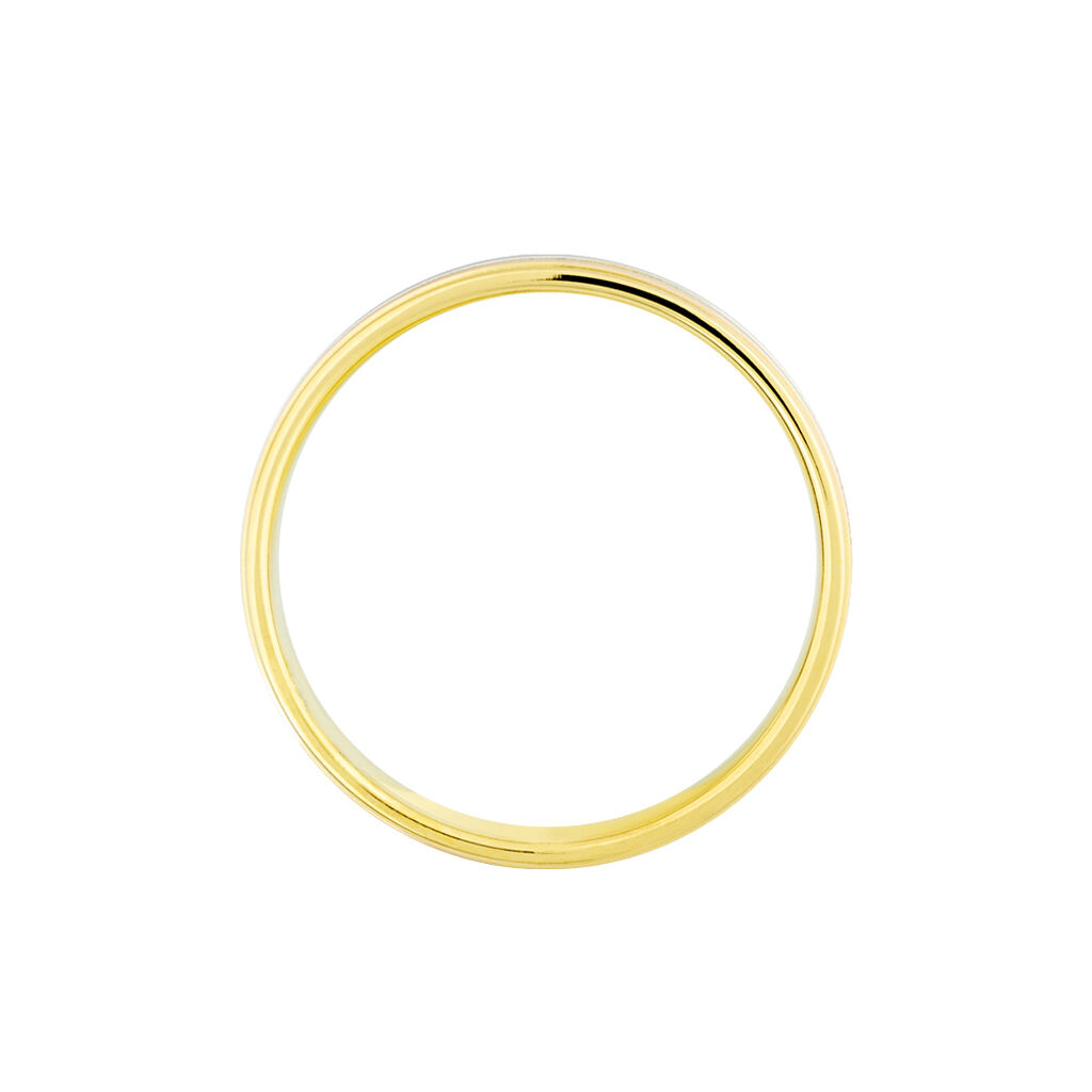 Alliance Triade Ruban Plat Or Tricolore - Alliances Unisex | Histoire d’Or