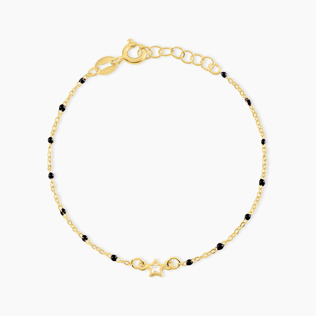 Bracelet Bubble Argent Jaune Oxyde De Zirconium - Bracelets Enfant | Histoire d&rsquo;Or