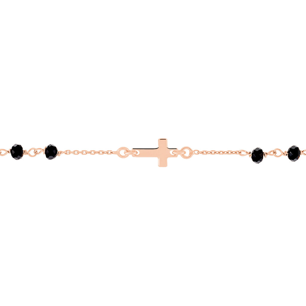 Bracelet Argent Rose Cirola Croix Vierge - Bracelets Femme | Histoire d’Or