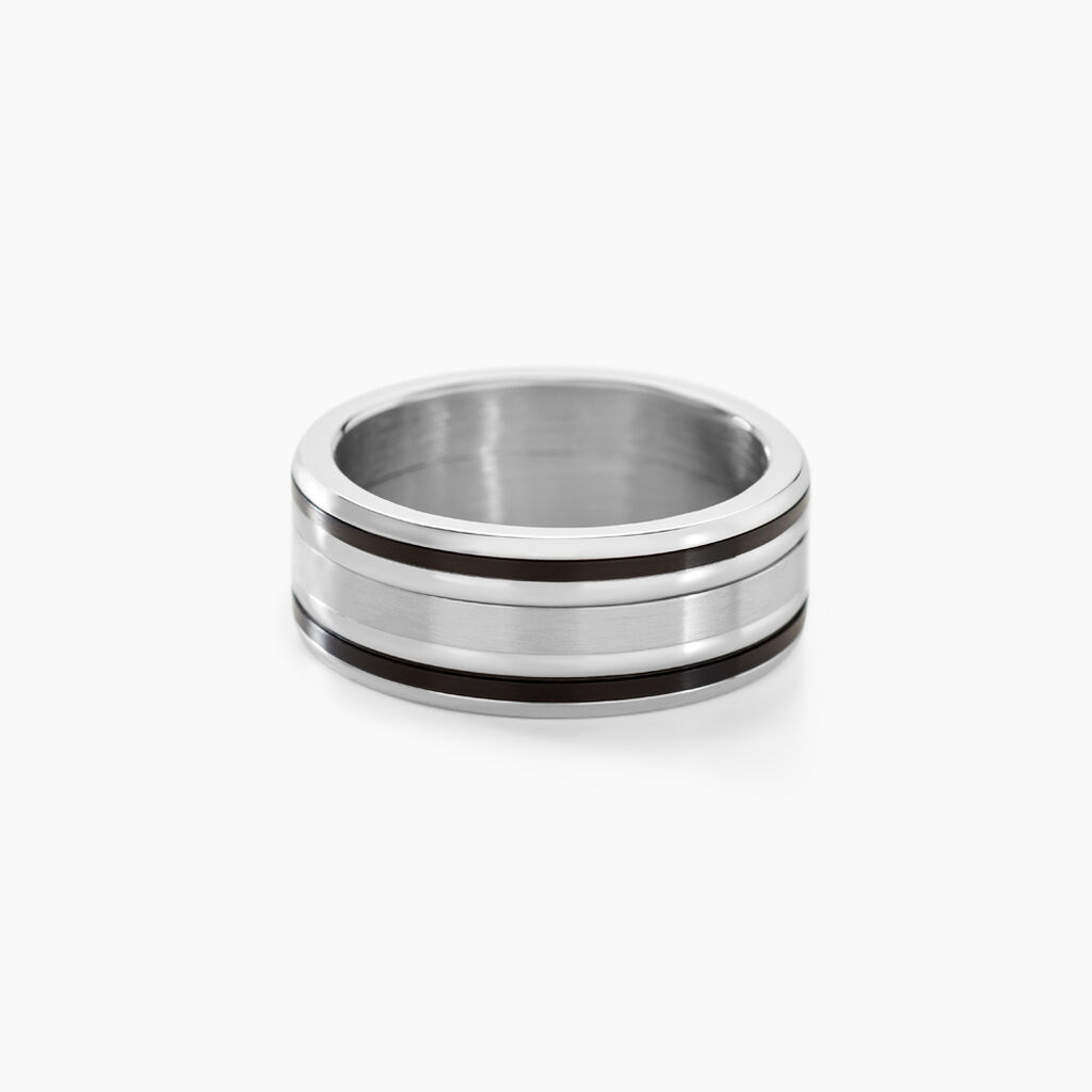 Bague Margalith Acier Blanc - Bagues fantaisie Homme | Histoire d’Or