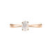 Bague Solitaire Or Rose Lexine Morganite - Bagues solitaires Femme | Histoire d’Or