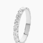 Alliance Fleur Or Blanc - Alliances Unisex | Histoire d&rsquo;Or