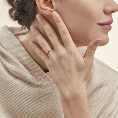 Bague Solitaire Anilie Or Jaune Diamant - Bagues solitaires Femme | Histoire d’Or