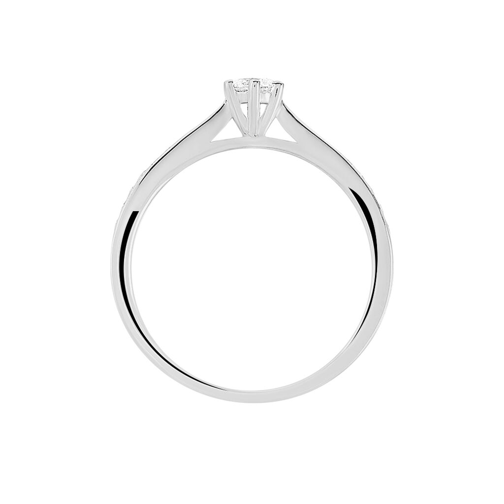 Bague Solitaire Symphonie Or Blanc Diamant - Bagues solitaires Femme | Histoire d’Or