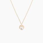 Collier Aloys Or Jaune Perle De Culture Et Oxyde De Zirconium - Colliers Femme | Histoire d&rsquo;Or