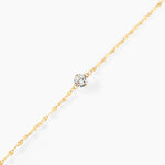 Bracelet Or Jaune Luminae Oxyde De Zirconium - Bracelets Femme | Histoire d&rsquo;Or