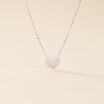 Collier Argent Blanc Careen - Colliers fantaisie Femme | Histoire d&rsquo;Or