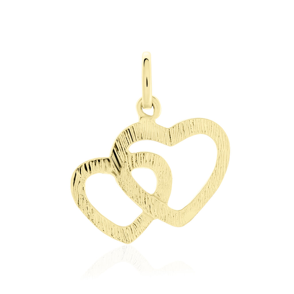 Pendentif Eudocie Coeurs Ciseles Or Bicolore - Pendentifs Femme | Histoire d’Or
