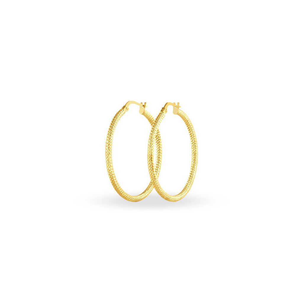 Créoles Ulrica Or Jaune - Boucles d'oreilles créoles Femme | Histoire d’Or