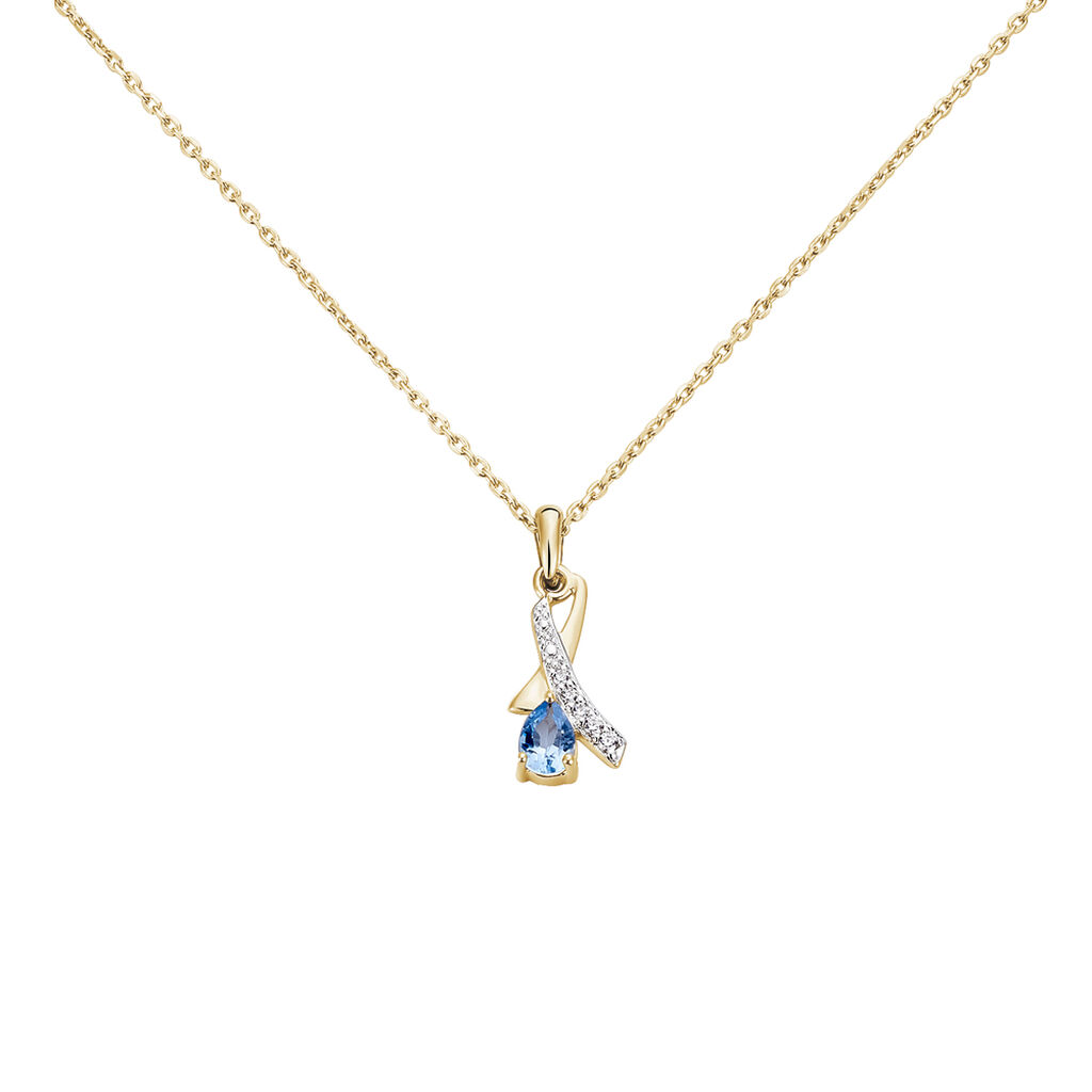 Collier Dyanah Plaque Or Jaune Oxyde De Zirconium - Colliers fantaisie Femme | Histoire d’Or