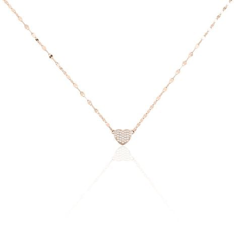 Collier Argent Rose Varinia Oxydes De Zirconium - Colliers fantaisie Femme | Histoire d’Or