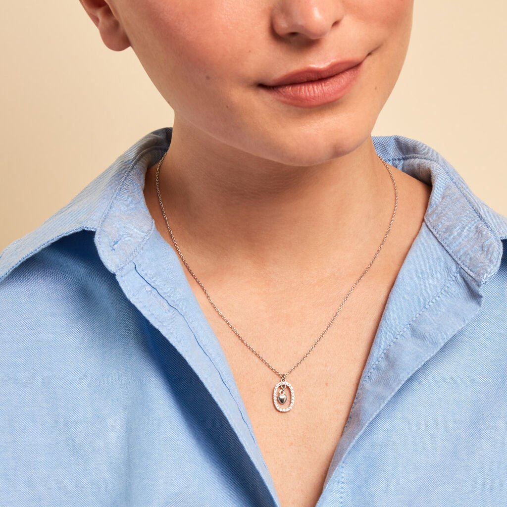 Collier Naly Argent Blanc Oxyde De Zirconium - Nouveautés Femme | Histoire d’Or