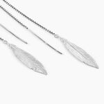 Boucles D'oreilles Pendantes Euriell Argent Blanc - Boucles d'oreilles fantaisie Femme | Histoire d&rsquo;Or