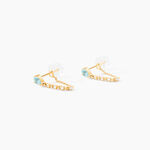 Boucles D'Oreilles Pendantes Jardin Secret Or Jaune Topaze Oxyde De Zirconium - Boucles d'oreilles pendantes Femme | Histoire d&rsquo;Or
