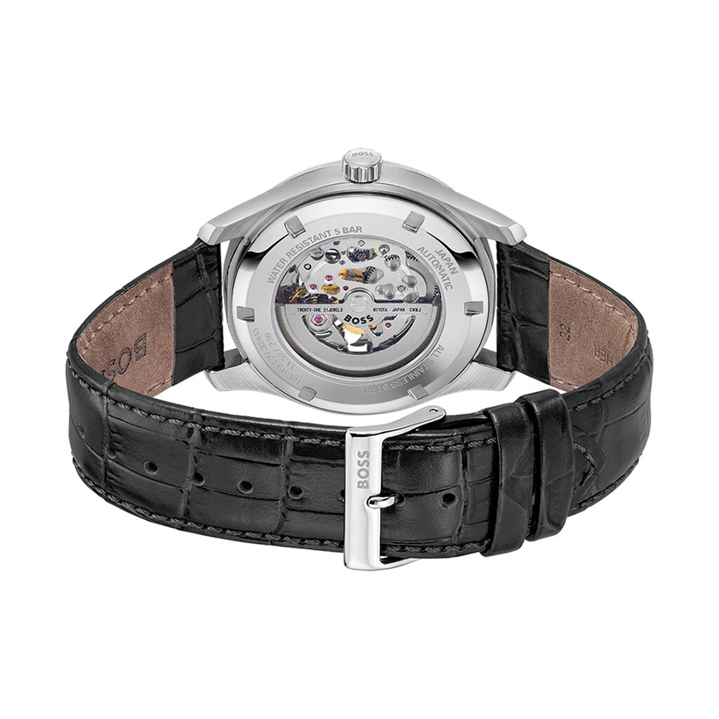 Montre Boss Principle Skeleton Noir - Montres Homme | Histoire d&rsquo;Or