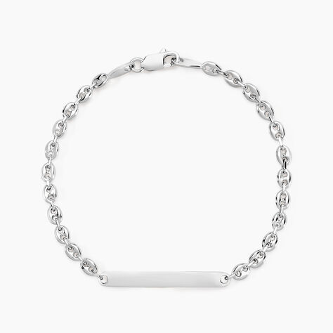 Bracelet Identit&eacute; Carrus Argent Blanc - F&ecirc;te des m&egrave;res Femme | Histoire d&rsquo;Or