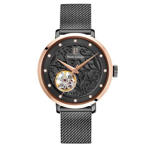 Montre Pierre Lannier Eolia Noir - Montres Femme | Histoire d’Or