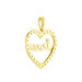 Pendentif Or Jaune Ramouna Oxyde De Zirconium - Pendentifs Coeur Femme | Histoire d’Or