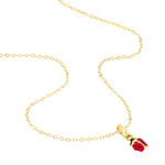 Collier Helidie Coccinelle Or Jaune - Colliers Enfant | Histoire d&rsquo;Or
