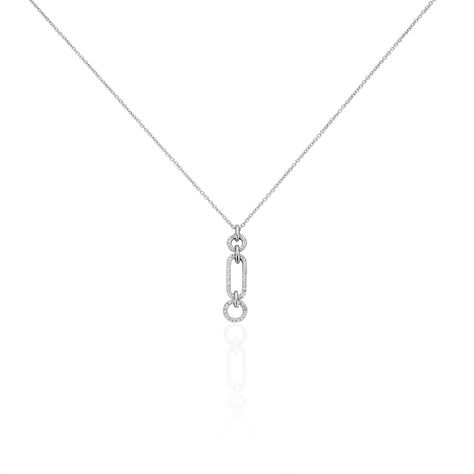 Collier Ela Argent Blanc Oxyde De Zirconium - Colliers fantaisie Femme | Histoire d’Or