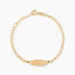 Bracelet Identit&eacute; Marcel Or Jaune - Bracelets Communion Enfant | Histoire d&rsquo;Or