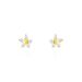 Boucles D'oreilles Puces Or Jaune Convallaria Oxydes - Clous d'oreilles Femme | Histoire d’Or