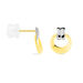 Boucles D'oreilles Puces Berangere Cercle Or Bicolore - Clous d'oreilles Femme | Histoire d’Or