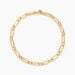 Bracelet Ophelio Maille Alternee 1/1 Or Jaune - Bracelets chaîne Femme | Histoire d’Or
