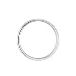 Alliance Marie-eva Ruban Plat Or Blanc - Alliances Famille | Histoire d&rsquo;Or