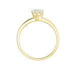 Bague Solitaire Or Jaune Diamant Synthetique - Bagues solitaires Femme | Histoire d&rsquo;Or