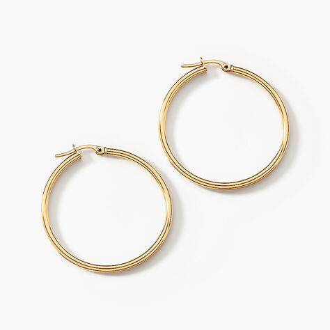 Créoles Verania Or Jaune - Boucles d'oreilles créoles Femme | Histoire d’Or