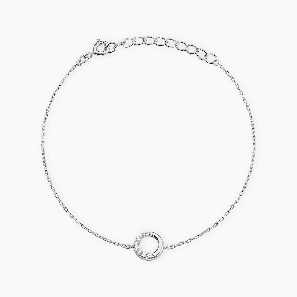 Bracelet Katrina Argent Blanc Oxyde De Zirconium - Bracelets Femme | Histoire d&rsquo;Or