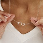 Collier Kim Argent Blanc - Colliers fantaisie Famille | Histoire d&rsquo;Or
