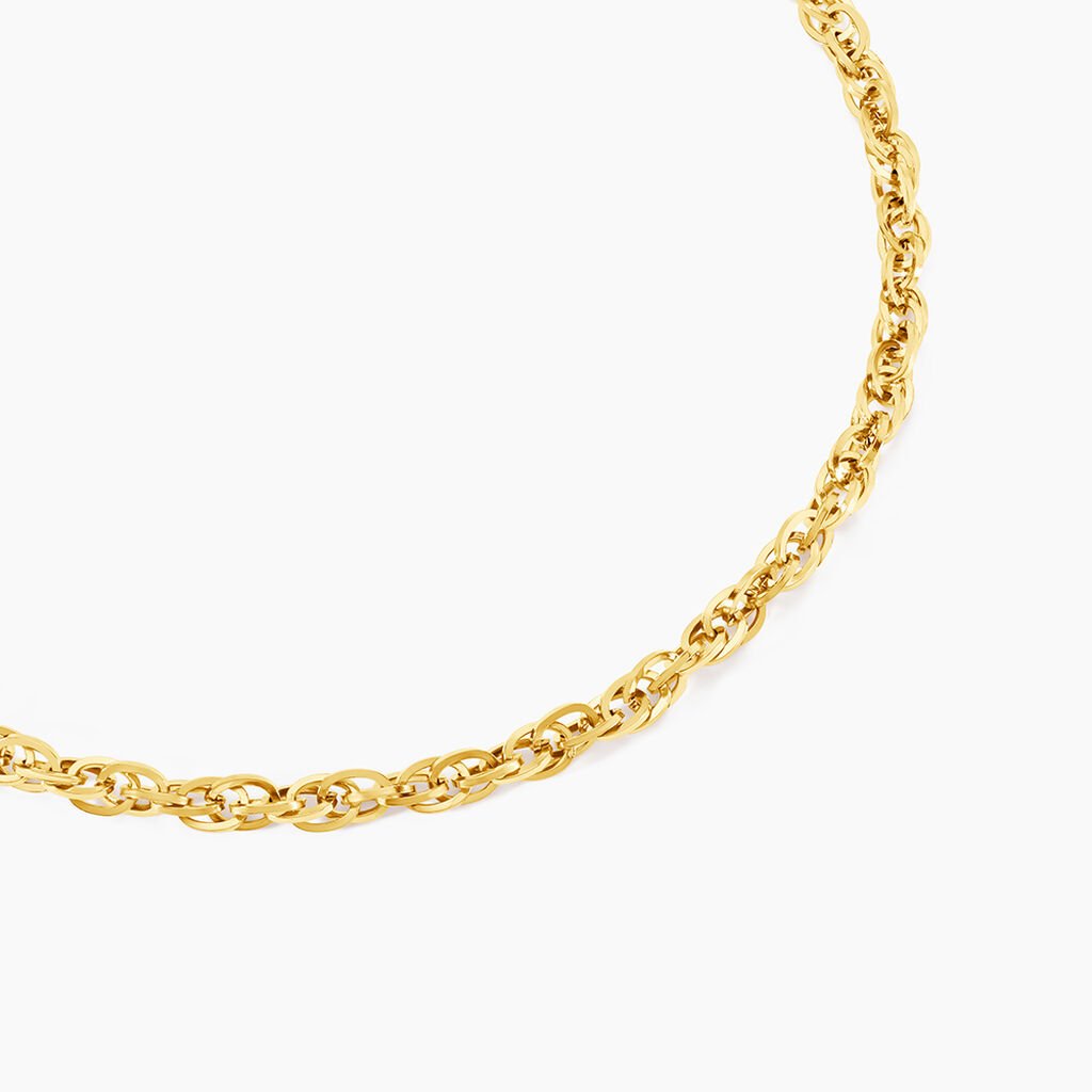 Chaine Lady Code Acier Jaune - Nouveautés Femme | Histoire d’Or