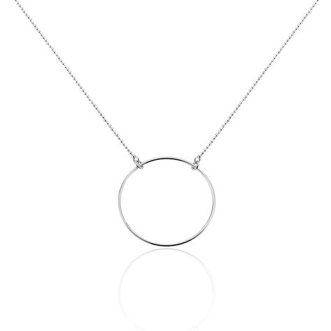 Collier Hibis Argent Blanc - Colliers fantaisie Femme | Histoire d’Or
