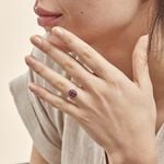 Bague Leona Or Rose Rubis Et Saphir Et Diamant - Bagues solitaires Femme | Histoire d&rsquo;Or