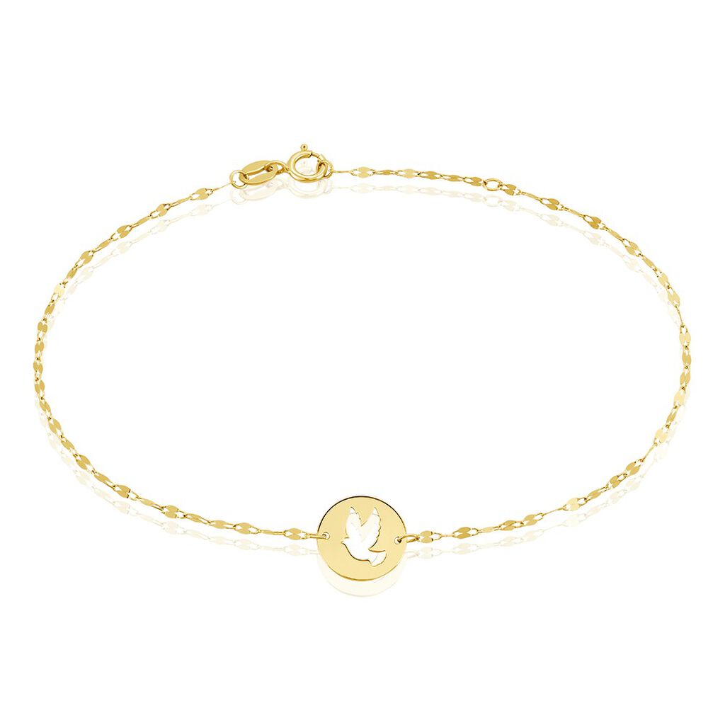 Bracelet Columban Or Jaune - Pendentifs Baptême Famille | Histoire d’Or