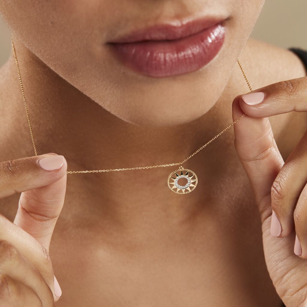Collier Thallya Or Jaune Oxyde De Zirconium - Colliers Femme | Histoire d’Or