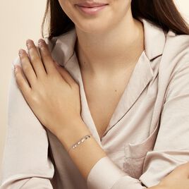 Bracelet Savahna Argent Blanc - Bracelets fantaisie Femme | Histoire d’Or