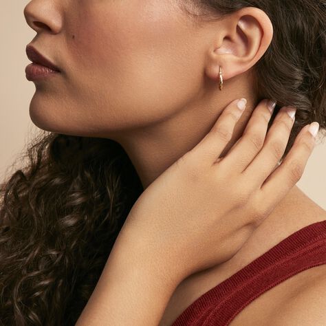 Créoles Bartimee Or Jaune - Boucles d'oreilles créoles Femme | Histoire d’Or