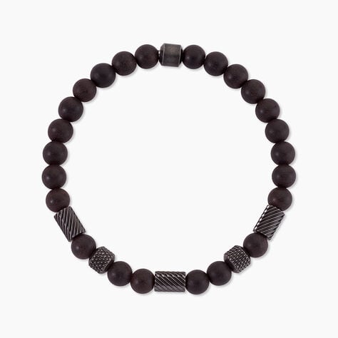 Bracelet Naturel Acier Noir - Bracelets fantaisie Homme | Histoire d&rsquo;Or