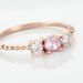 Bague Shahar Argent Rose Oxyde De Zirconium - Bagues solitaires Femme | Histoire d’Or