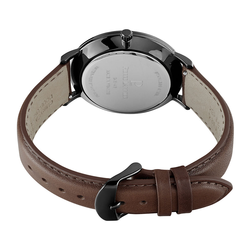 Montre Pierre Lannier Data Noir - Id&eacute;es cadeaux Homme | Histoire d&rsquo;Or