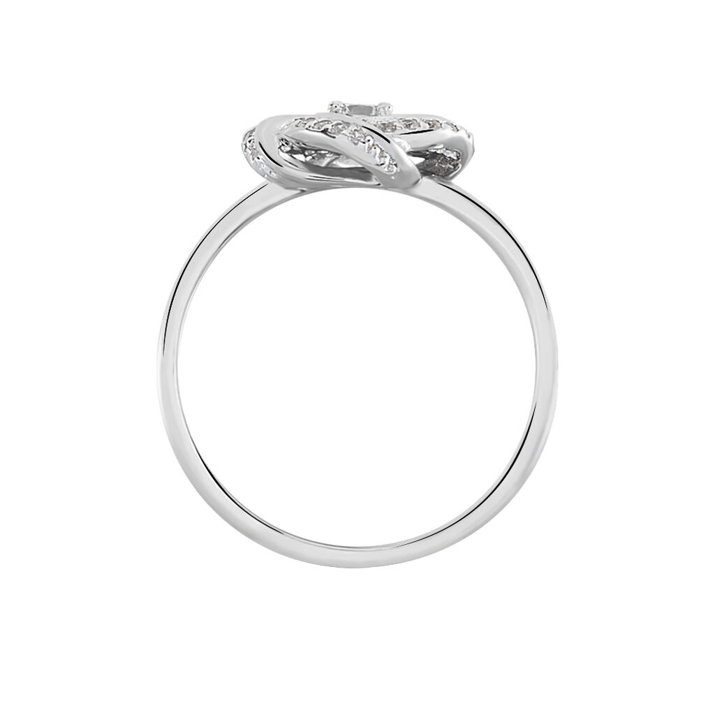 Bague Anasthase Argent Blanc Oxyde De Zirconium - Bagues solitaires Femme | Histoire d’Or