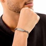 Bracelet Stig Acier Gris - Bracelets fantaisie Homme | Histoire d&rsquo;Or