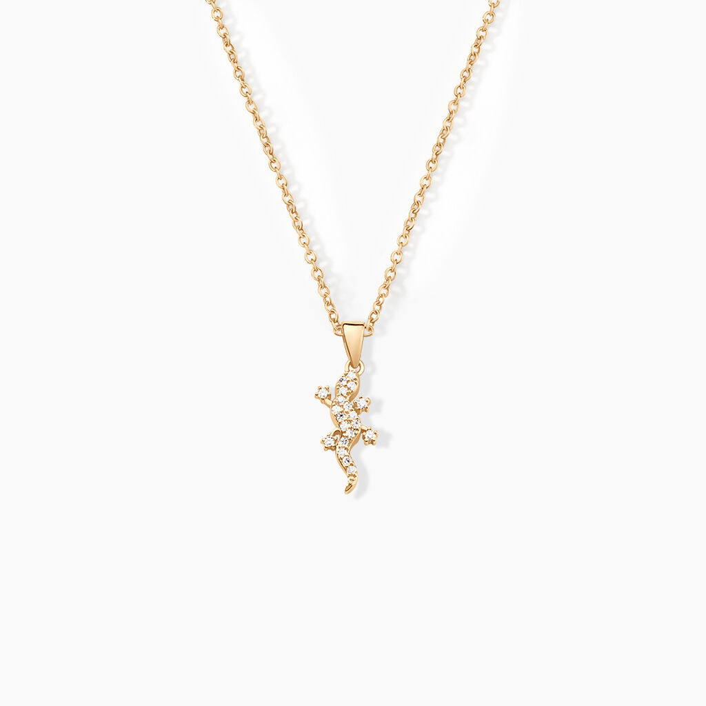 Collier Lehar Plaqu&eacute; Or Oxyde - Colliers fantaisie Femme | Histoire d&rsquo;Or